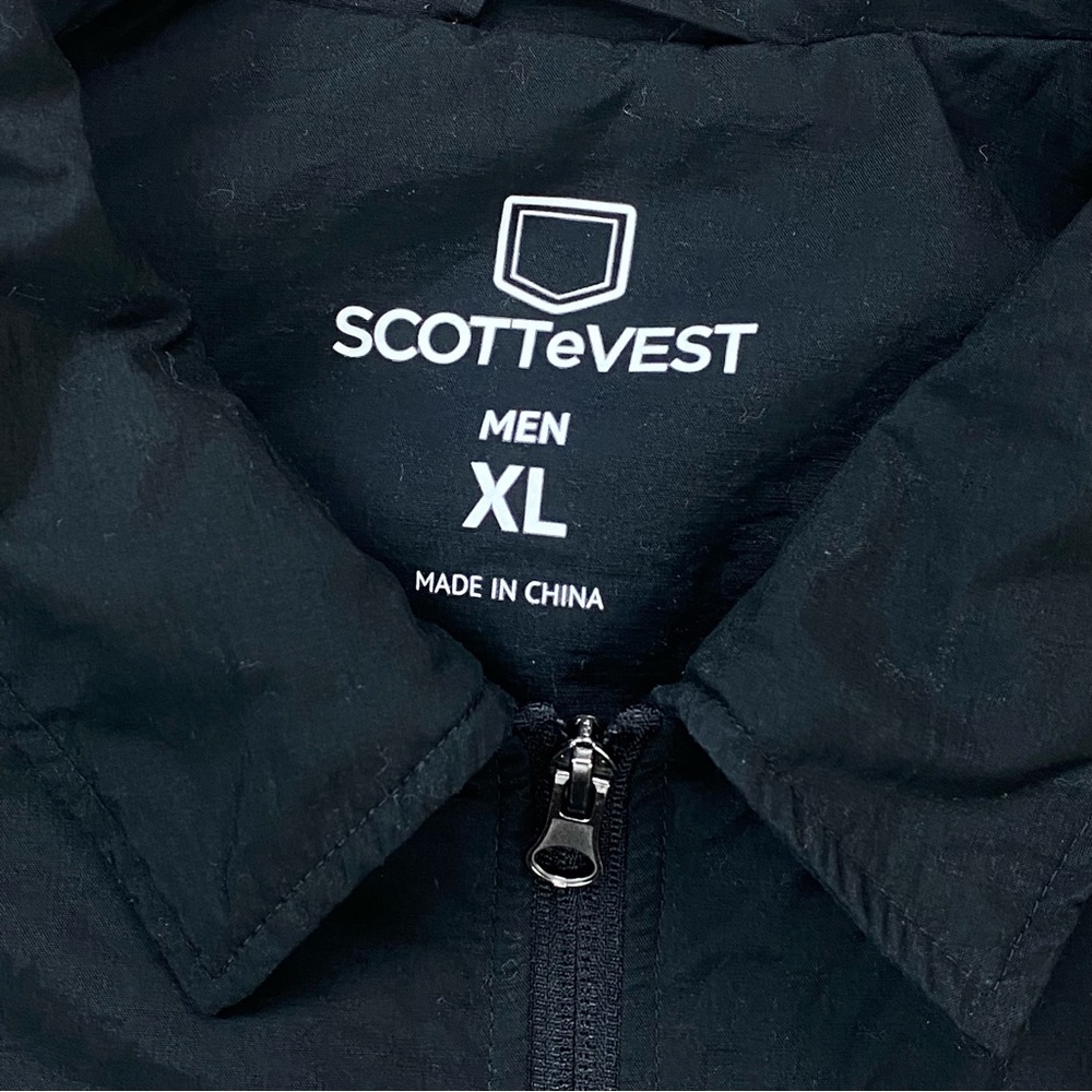 SOLD! SCOTTeVEST Travel Jacket Tec Pockets Convertible Vest RFID - Picture 12 of 14